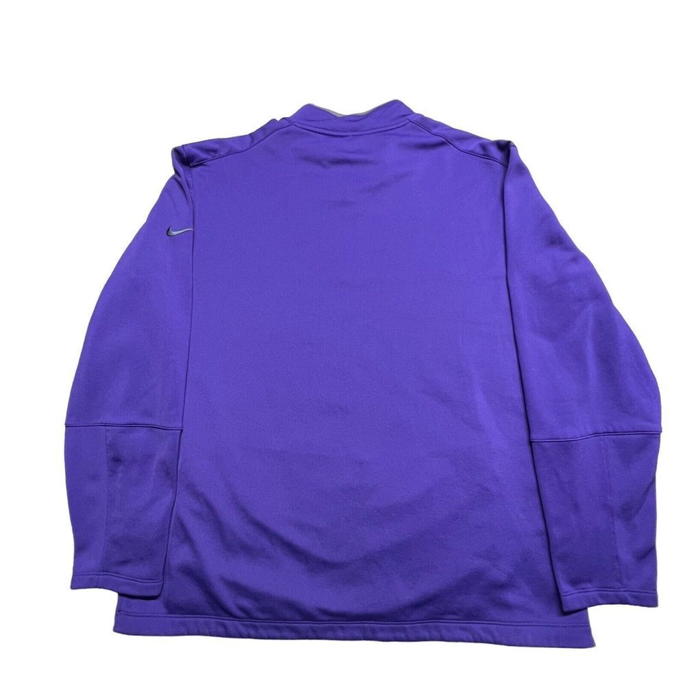 Nike Golf Shirt‎ Womens XL Standard Therma Fit Purple Mountain West Fleece Zip - Picture 8 of 14